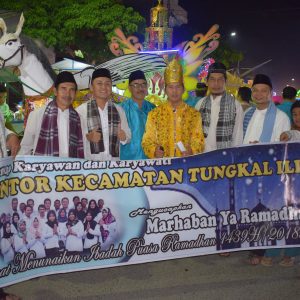 Kantor Kecamatan Tungkal Ilir ikut serta dalam Fastival Arakan Sahur Ramadhan Tahun 1439H/ 2018M